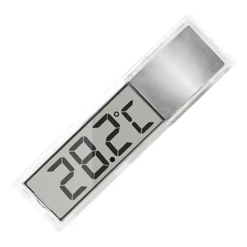 Aquarium Thermometer Electronic LCD Digital Fish Tank Temperature Zpaxo Silver