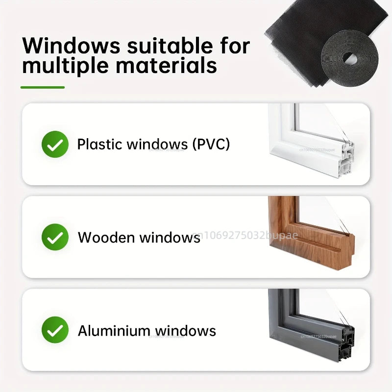 Anti-insect Anti Mosquito Net Indoor Room Fly Insect Mosquito Screen Window Screen DIY Curtain Net Mesh Bug Mosquito Curtain Zpaxo