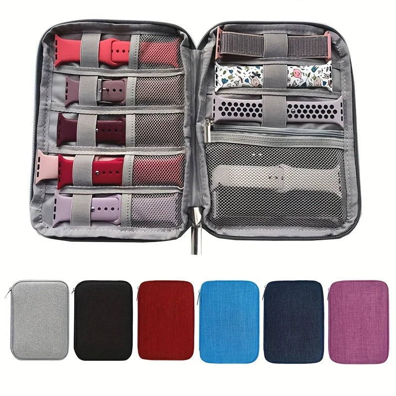 Watch Strap Storage Bag Travel Essentials Multi-pocket Cable Zpaxo