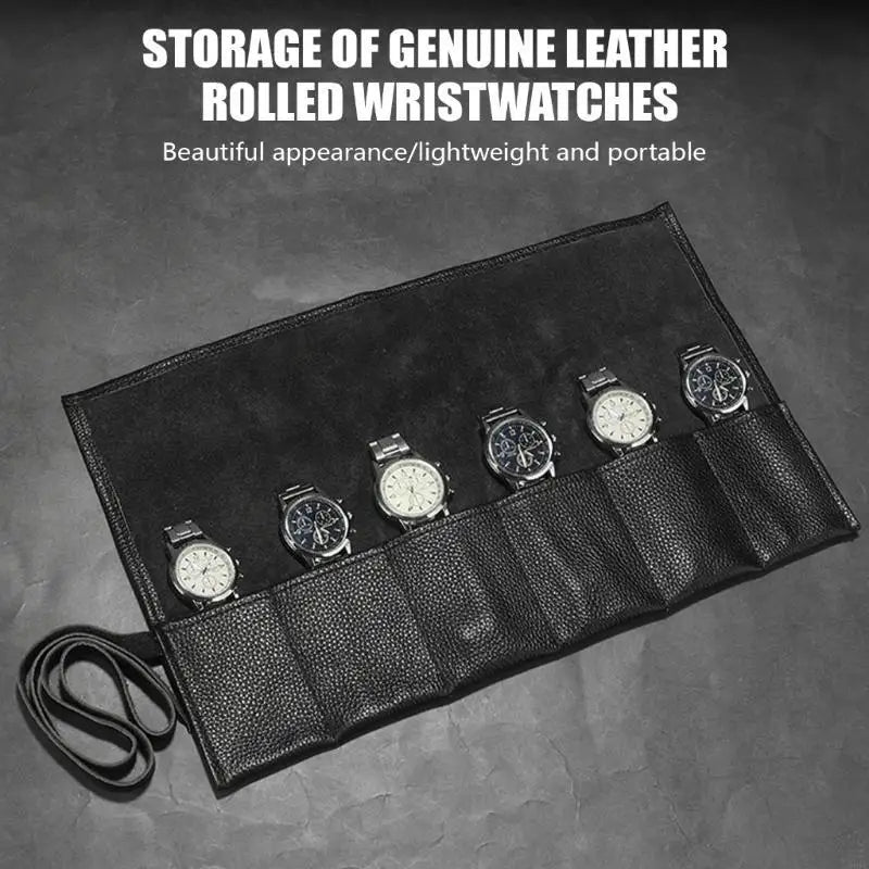 Leather Watch Roll Watches Case Storage Mechanical Timepieces Zpaxo