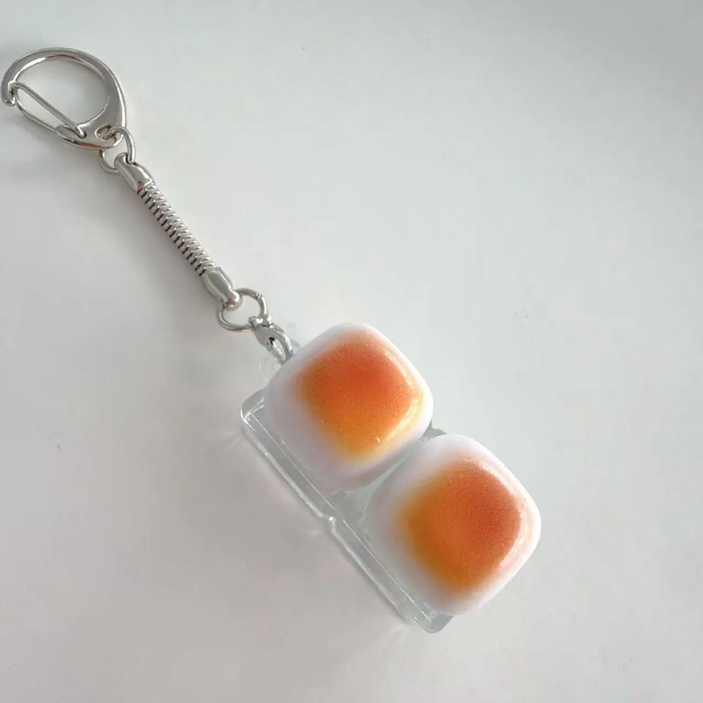 Bread Keycap Stress Relief Clicker Keychain Mechanical Keyboard Zpaxo style B-1pc