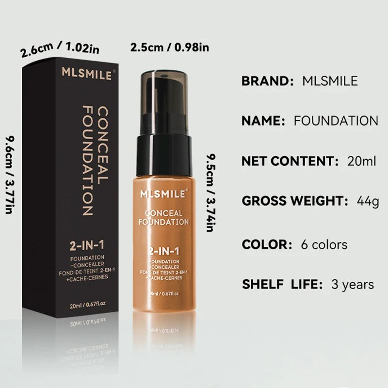 Face Foundation Cream Waterproof Long-lasting Oil-control Matte BB Zpaxo