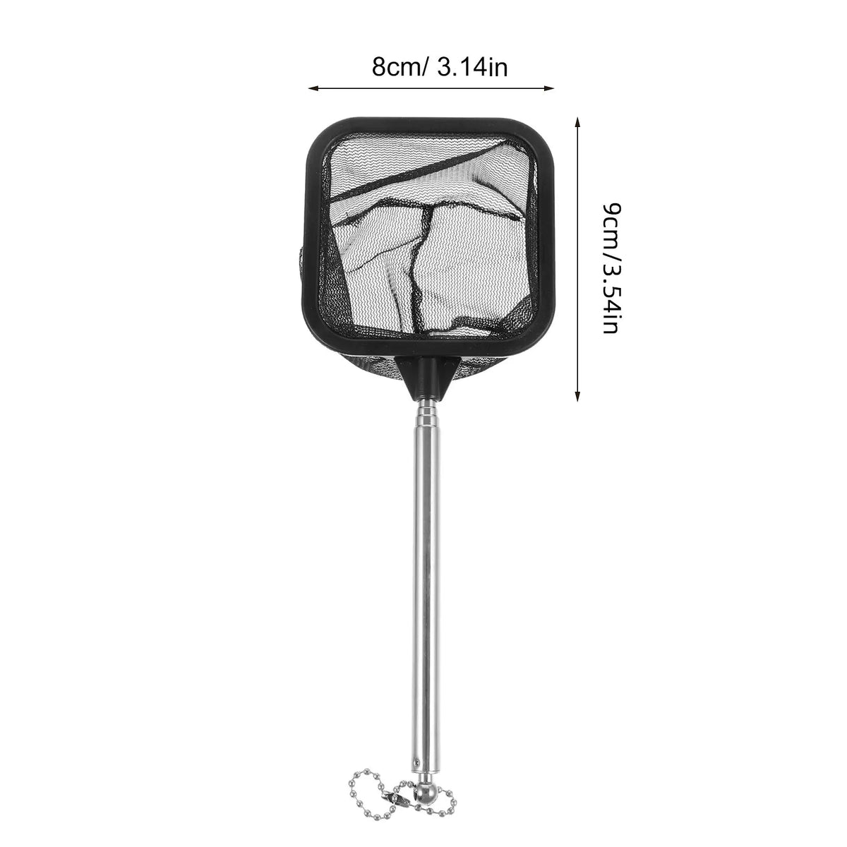 Stainless Steel Fishing Net Adjustable Telescopic Handle Freshwater Zpaxo