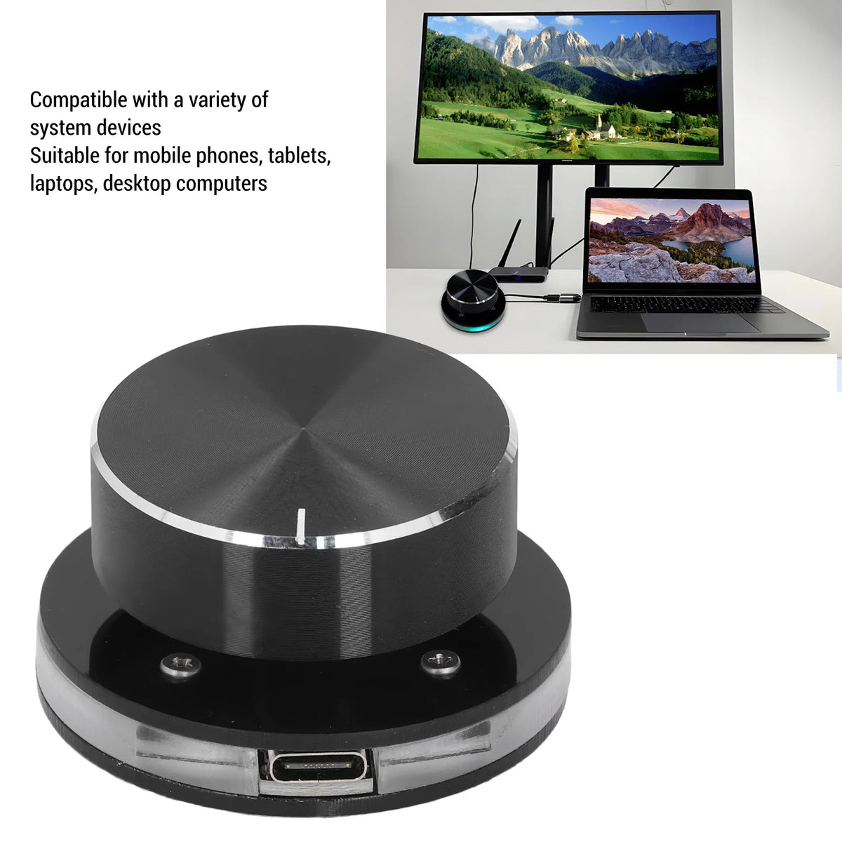 USB Volume Control Multimedia Controller Knob Professional Versatile Zpaxo