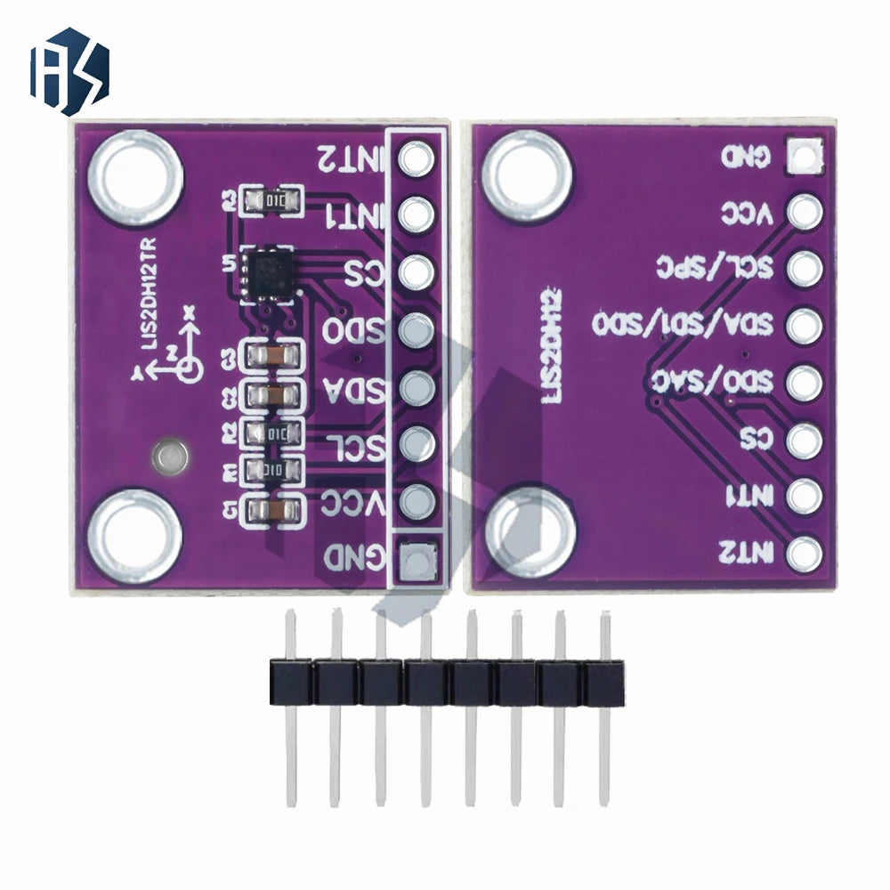 LIS2DH12TR Triaxial Accelerometer Module, ADXL345 Alternative Sensor Board Zpaxo