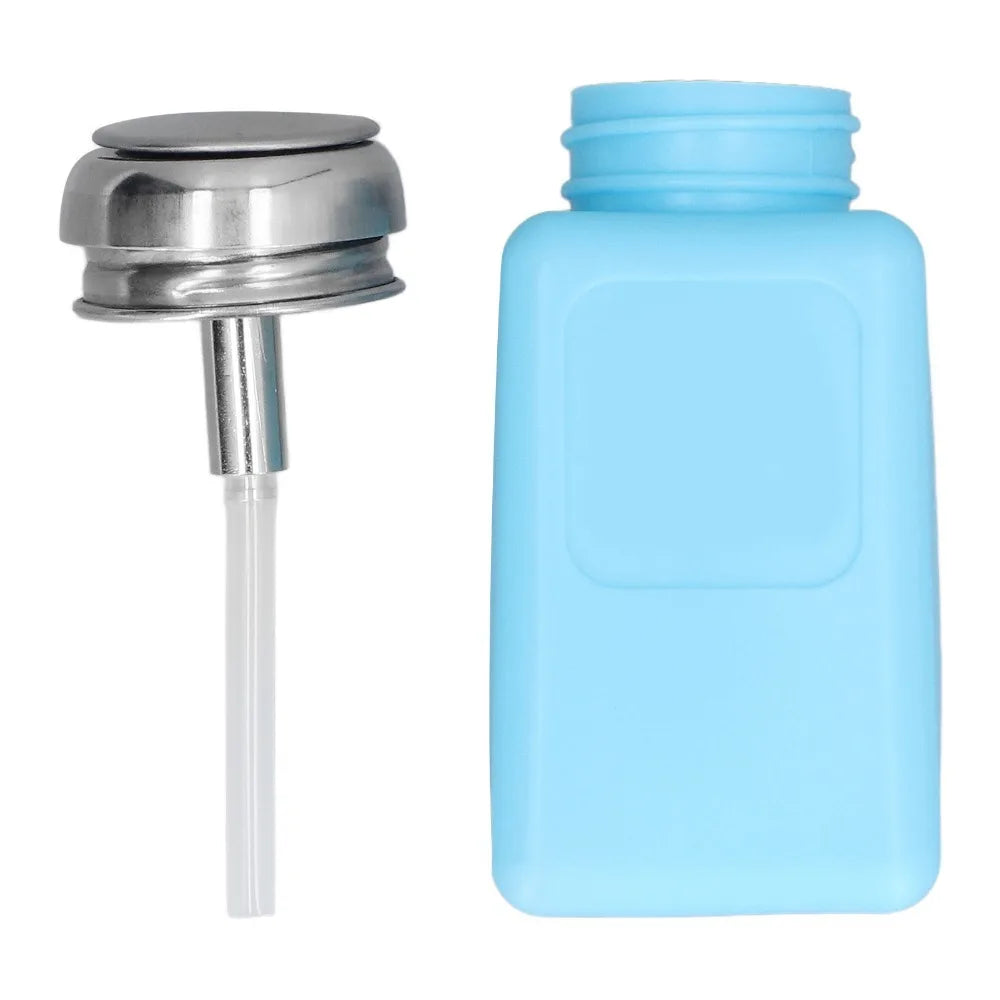 Push Down Alcohol Dispenser Anti-reflux Pump White Blue Solvent Zpaxo Blue