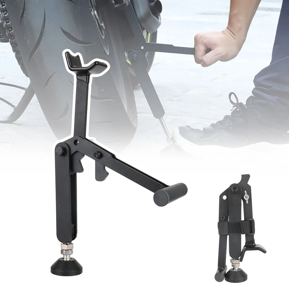 Motorcycle Wheel Support Side Stand Paddock Portable Lifting Frame Zpaxo