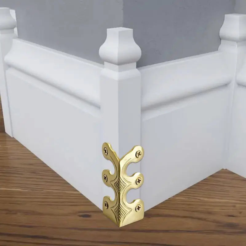 Skiffers Baseboard Corner Protectors Antique Corner Protectors Decorative Protector Cover Solid Brass Skirting Board Corner Zpaxo