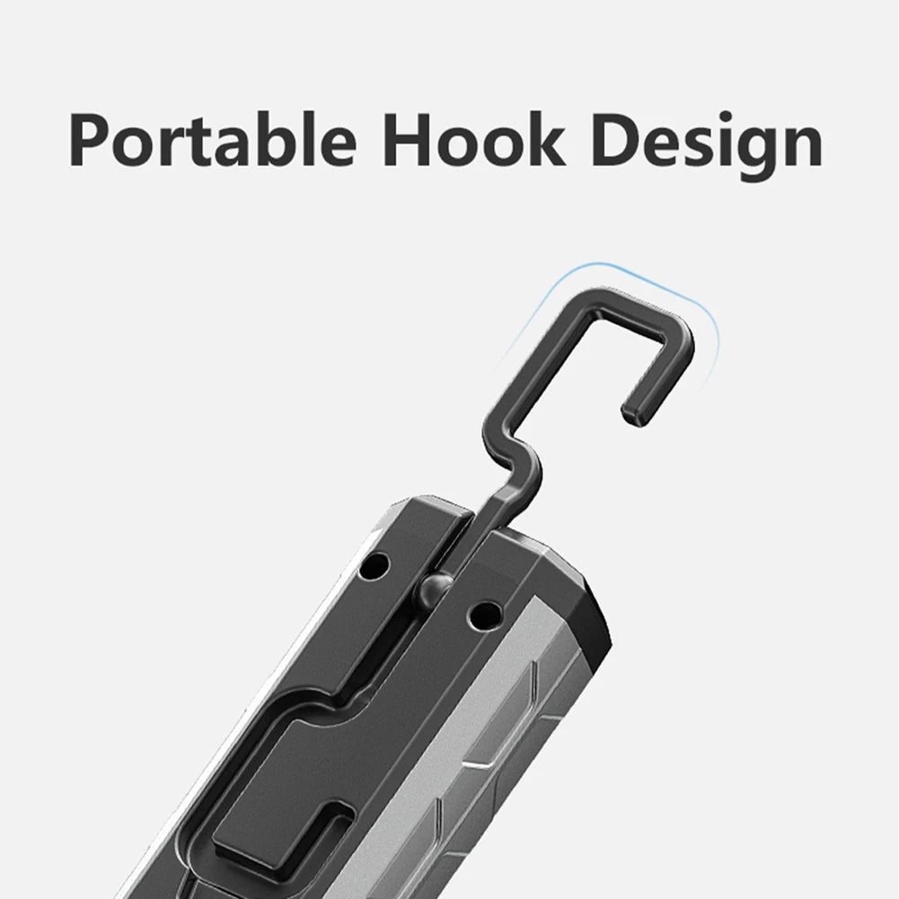 XPE COB LED Work Light Magnetic Handheld Flashlight Hook Inspection Zpaxo