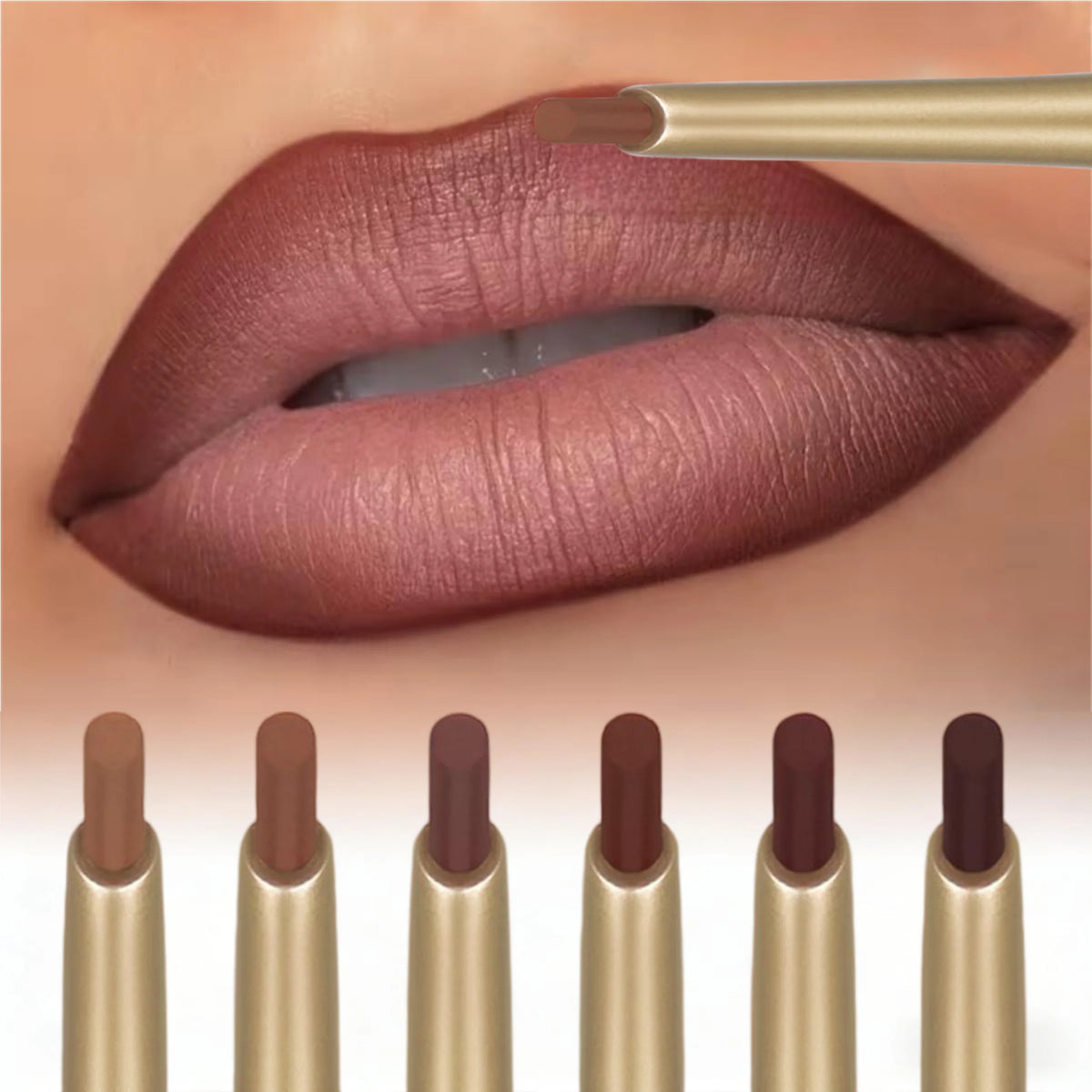 Matte Smooth Lip Liner Pencil Precise Lipliner Pen Long-lasting Zpaxo