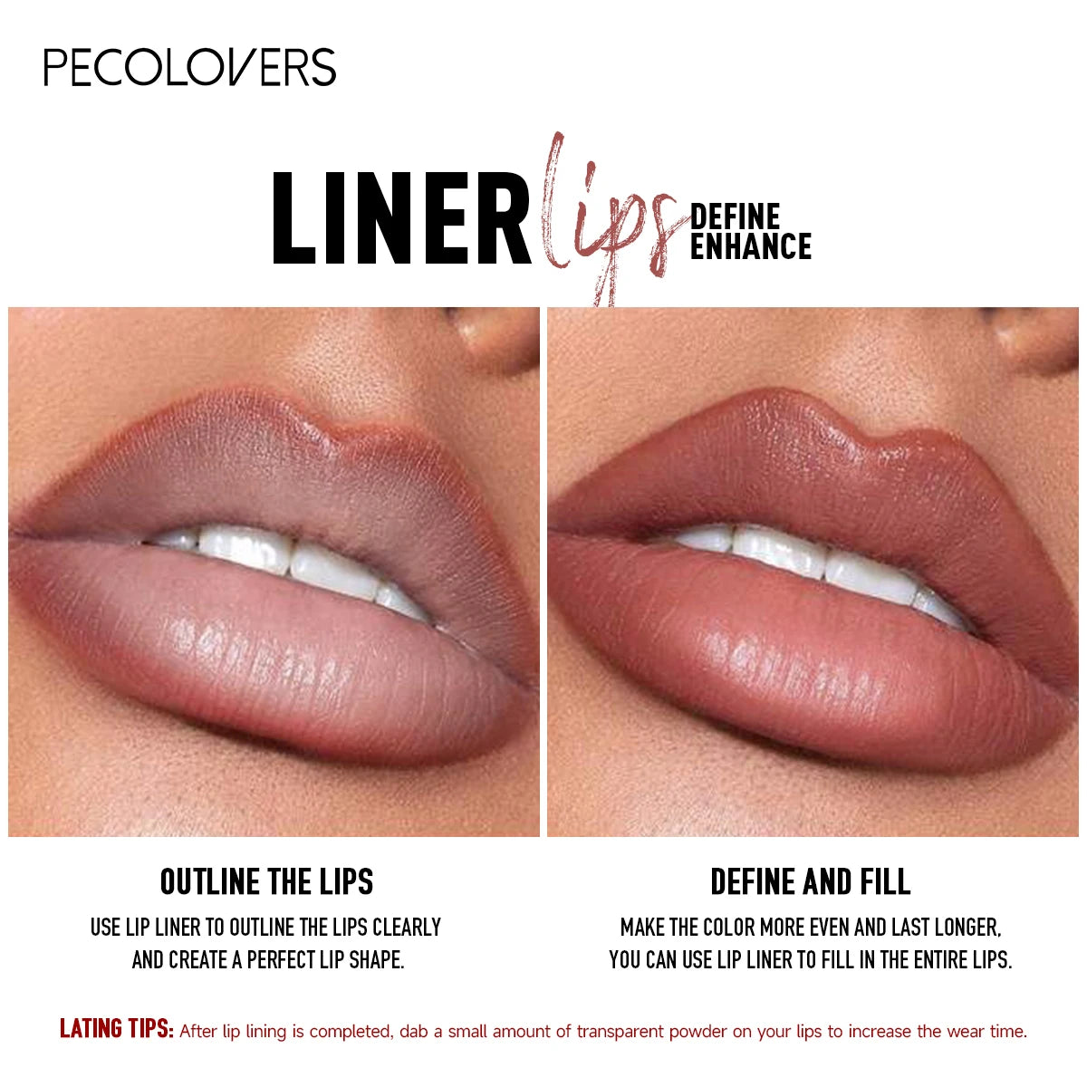 1PC Matte Lip Liner - Long-lasting, Waterproof, Easy To Glide, Moisturizing Formula for All Skin Types, Multi-color Selection Zpaxo