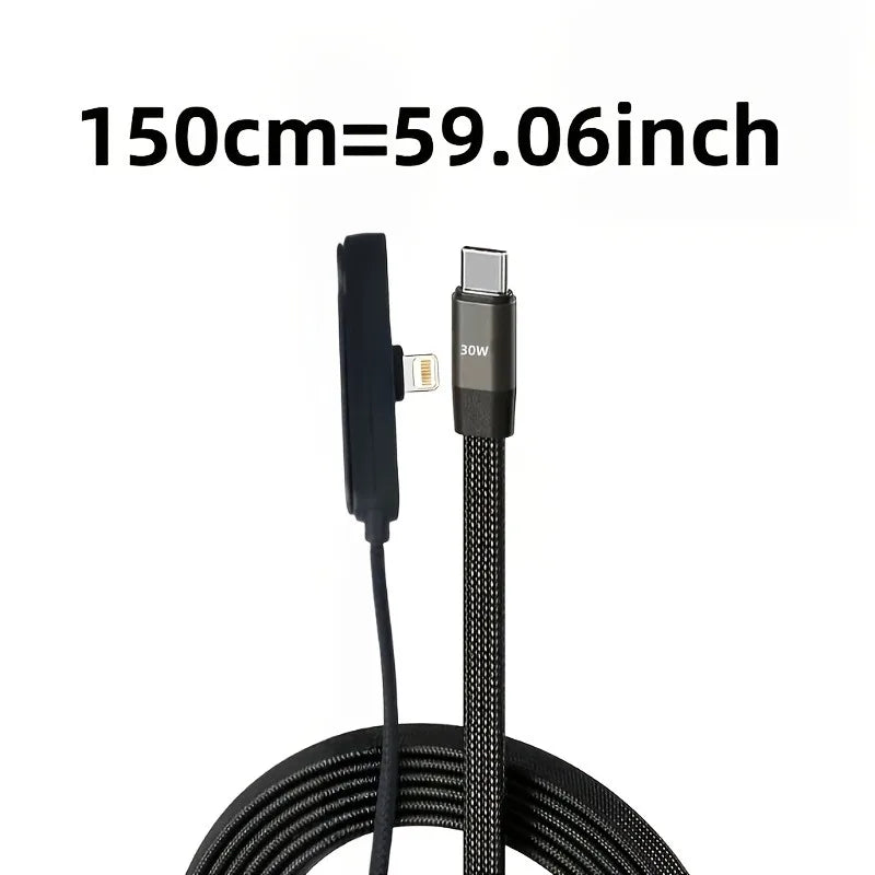 MFI Certified Side-folding Stand Type-c Lightning Cable Suitable Zpaxo
