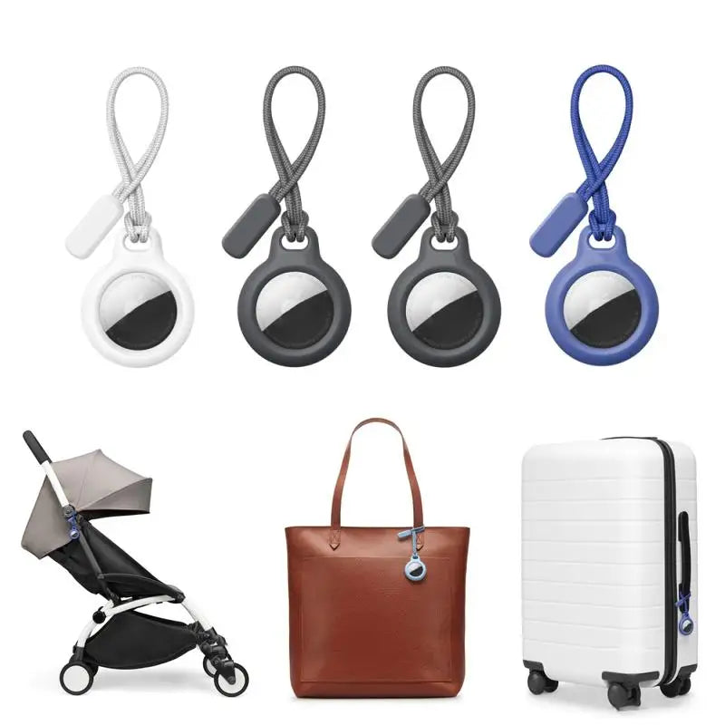 Case Apple Airtags Locator Strap Protective Cover Anti-lost Keychain Zpaxo