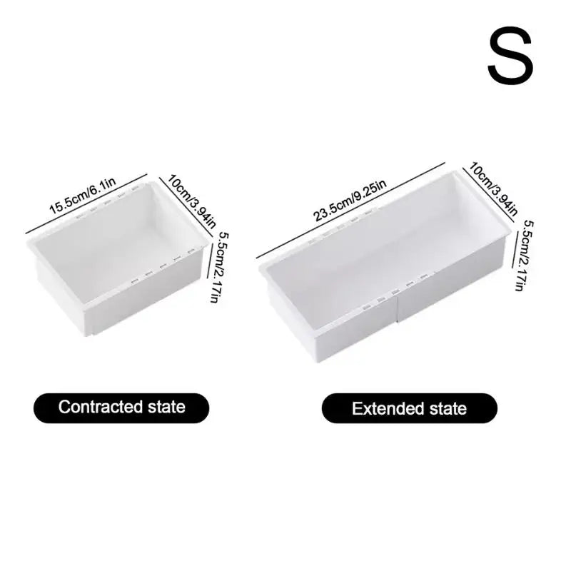 Universal Extendable Drawer Organizer Durable Plastic Multi-size Zpaxo S