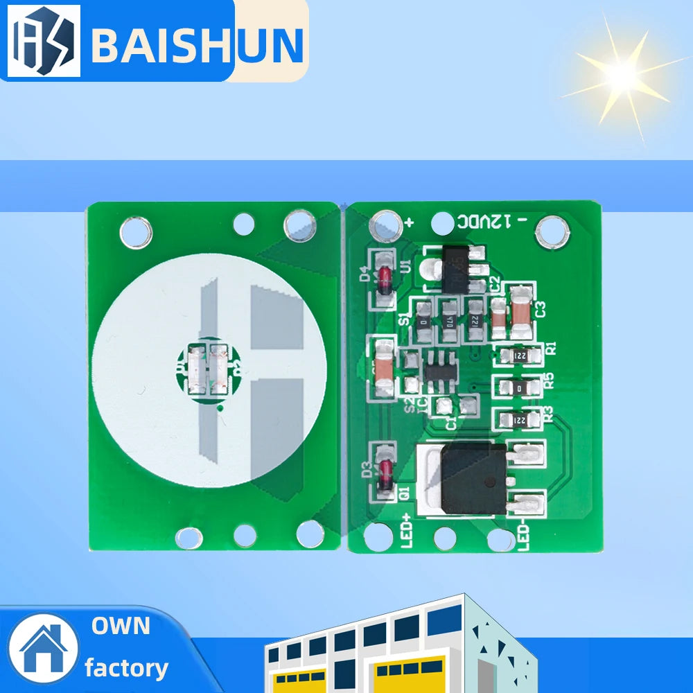 12V Capacitive Touch Switch Sensor Module Push Button Touching Key Module Jog Latch With Relay DC 6-20V 3A TTP223 module Zpaxo 5PCS