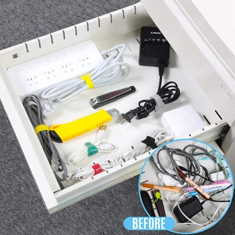 10 30 Usb Cable Organizer Management Winder Tape Protector Wire Ties Zpaxo