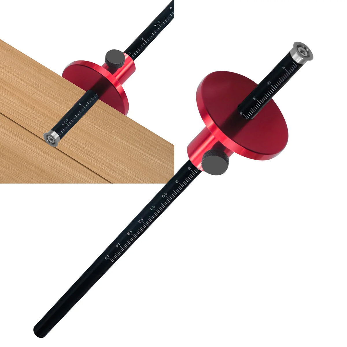 Woodworking Scribe Tool European Knob Adjustment Wood Marking Scriber Zpaxo