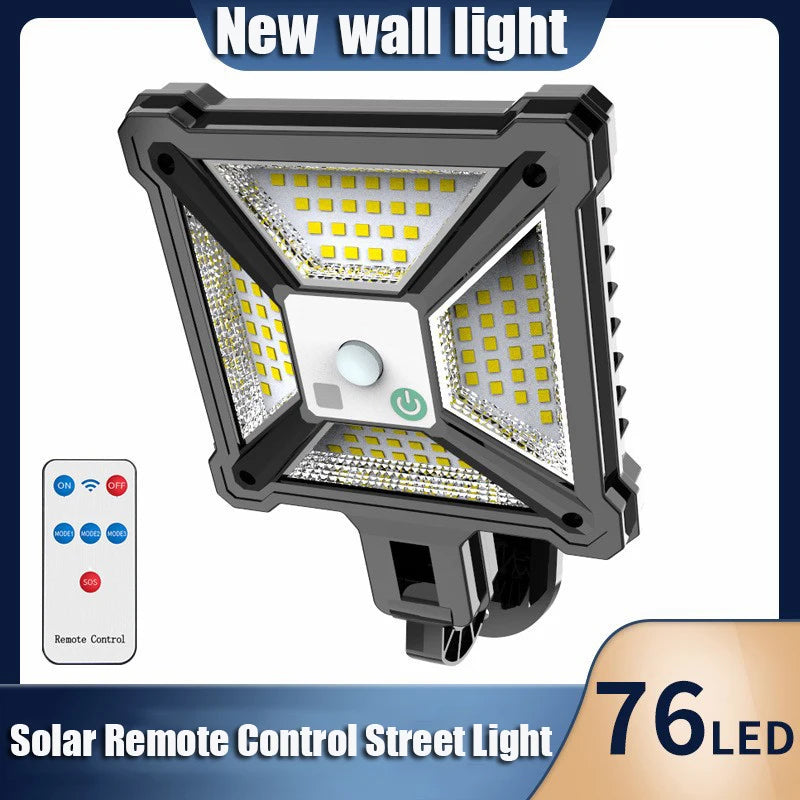 Solar Street Light Remote Control Outdoor IP65 Waterproof Motion Zpaxo 76LED With Control China Mainland