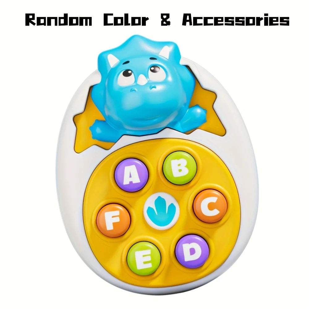 Dinosaur Press Tap Enlightenment Toy Interactive Learning Vibrant Zpaxo Blue