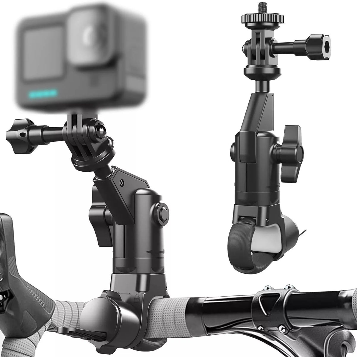 Motorcycle Bicycle Holder 360 Rotating Handlebar Mount Bracket Zpaxo
