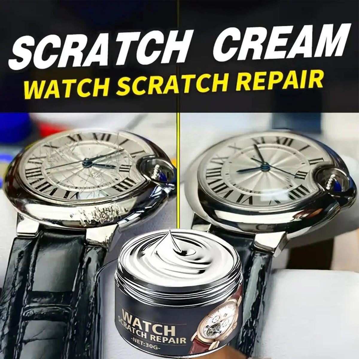 Watch Scratch Repair Polishing Portable Wax Compound Remover Cleaning Zpaxo