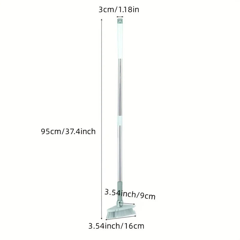 Triangle Floor Brush Cleaning Bathtub Gaps Long Handle Detachable Zpaxo