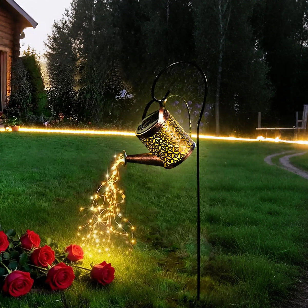 Outdoor Solar Lanterns Waterproof Watering Can Light Decorative Zpaxo