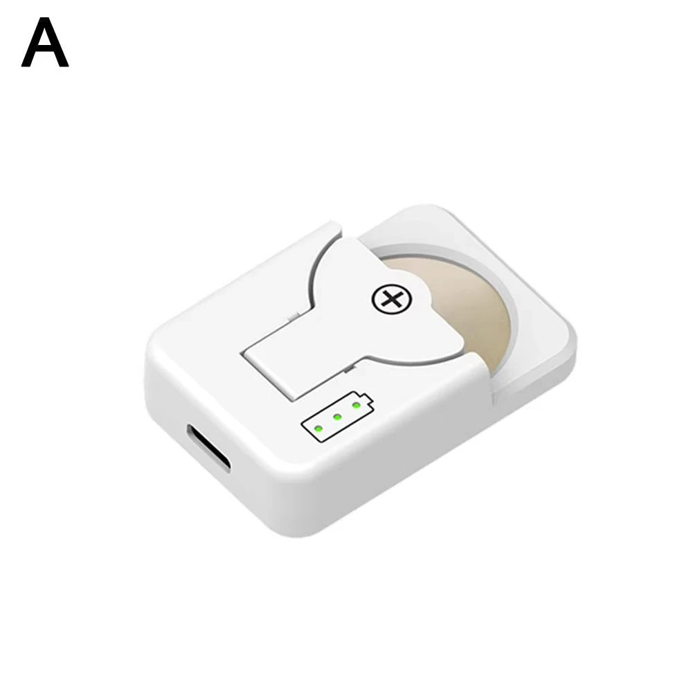 Button Battery Universal Charger Smart Type-C Rechargeable Lithium For LIR2032/2045/2025/2016 4.2V Mini Protable Battery Charger Zpaxo White