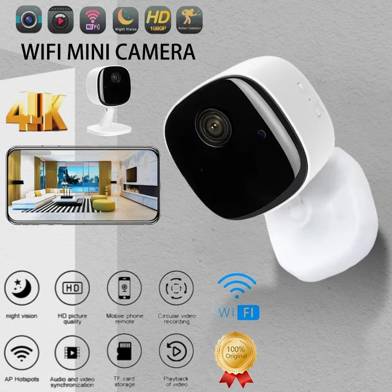 4K Security Camera Wireless Full Night Vision Wifi Monitor Waterproof Zpaxo Default Title