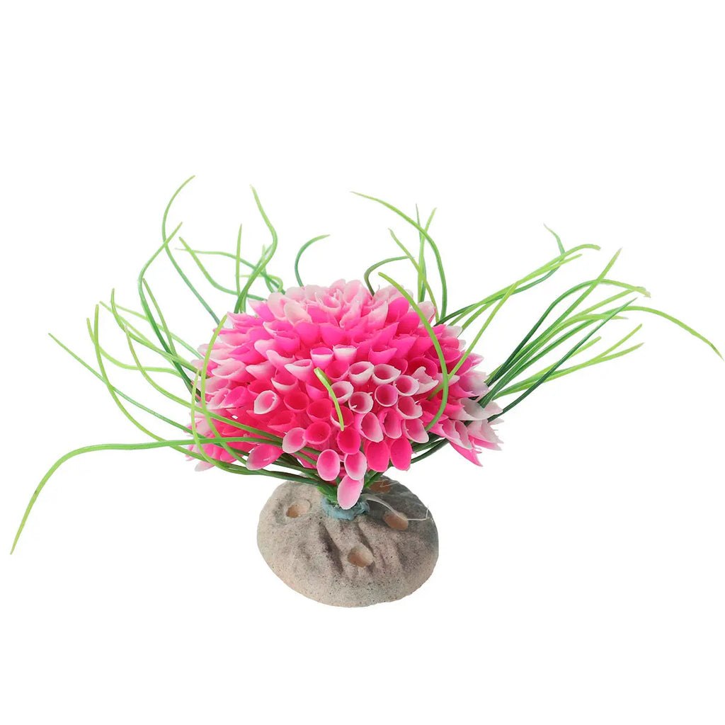 Artificial Aquarium Plants Solid Base Lifelike Design No Decay Easy Zpaxo