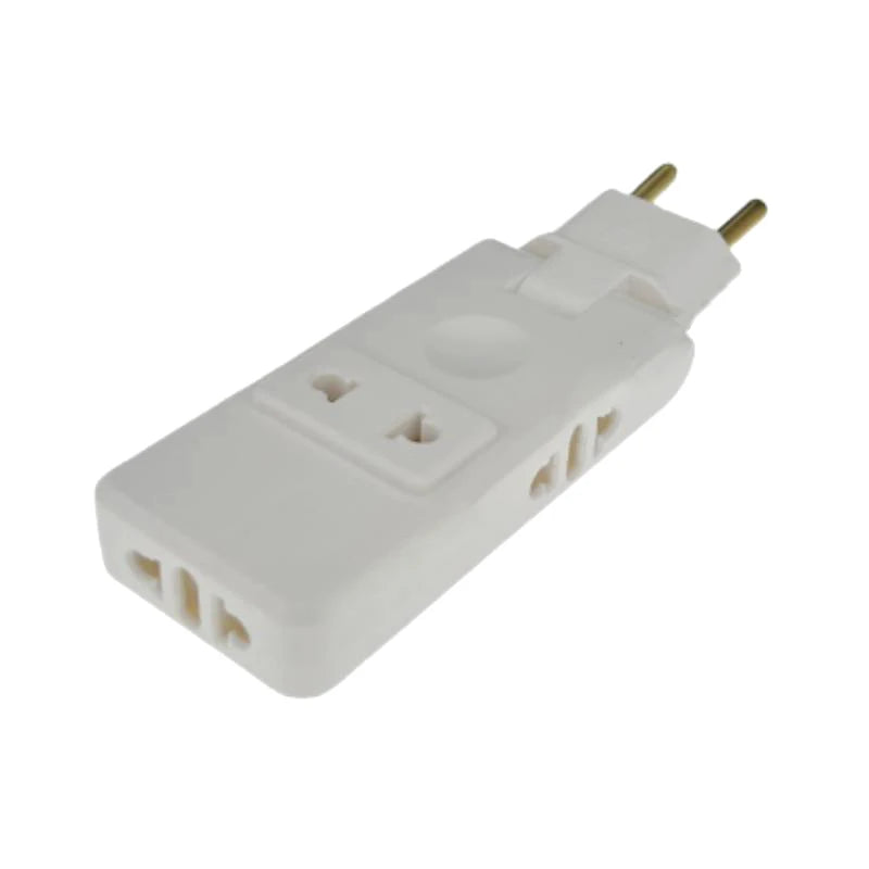 1 EU Plug Extenion Socket 180 Degree Rotation Adapter Extension Zpaxo White EU Plug