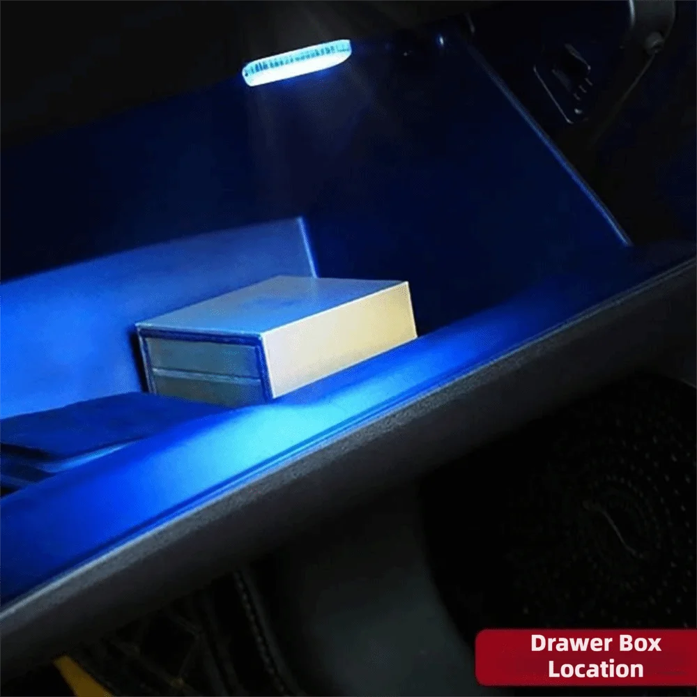Mini LED Touch Light Car Interior Control Lighting Rechargeable Zpaxo