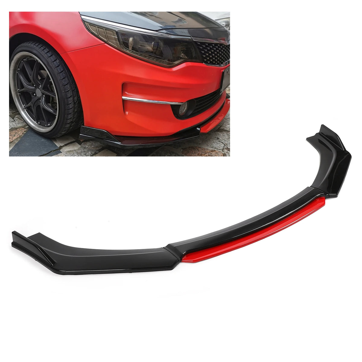 Universal Front Bumper Lip Spoiler Chin Body Protection PP Auto Car Zpaxo