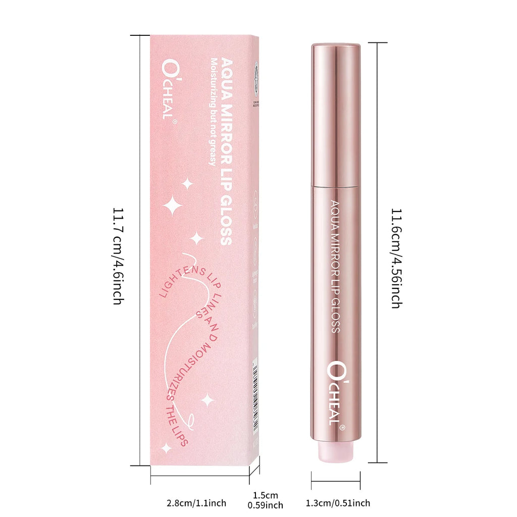 Mirror Lip Gloss Waterproof Moisturizing Lightweight Non Greasy Zpaxo