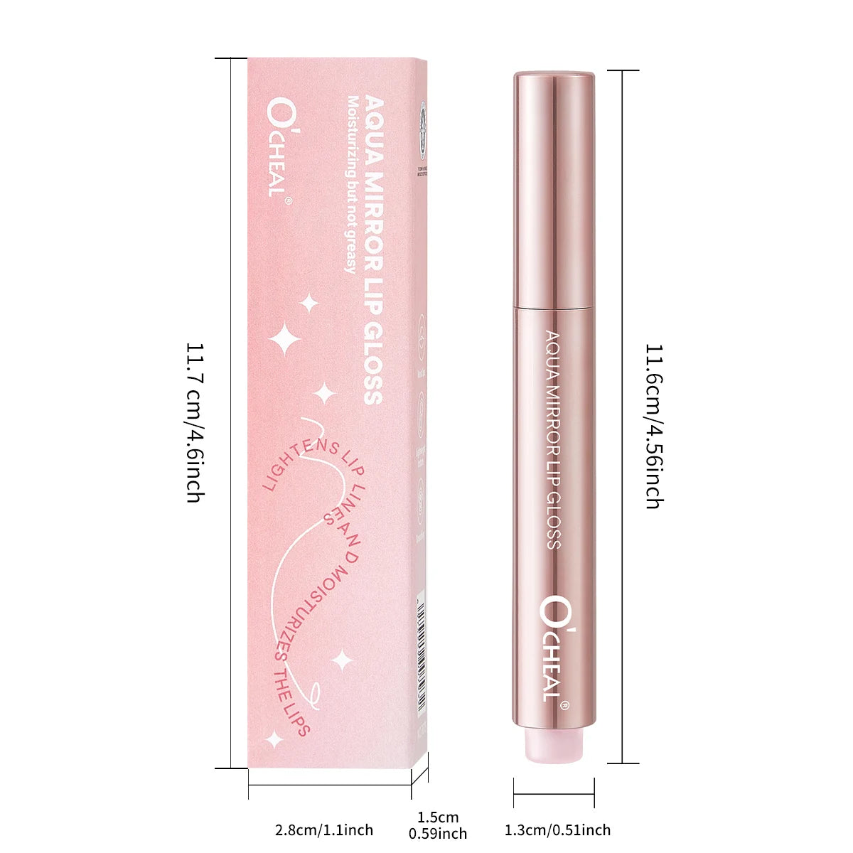 Mirror Lip Gloss Waterproof Moisturizing Lightweight Non Greasy Zpaxo