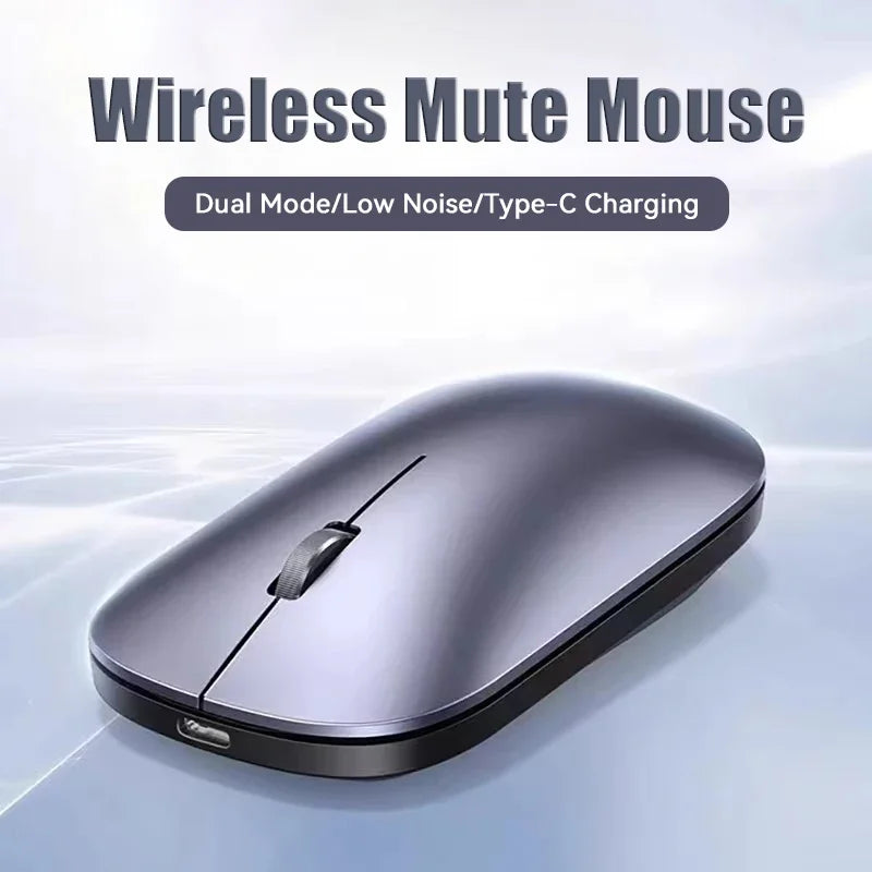 Wireless Bluetooth Mouse Dual Mode DPI Adjustable Type-c Rechargeable Zpaxo
