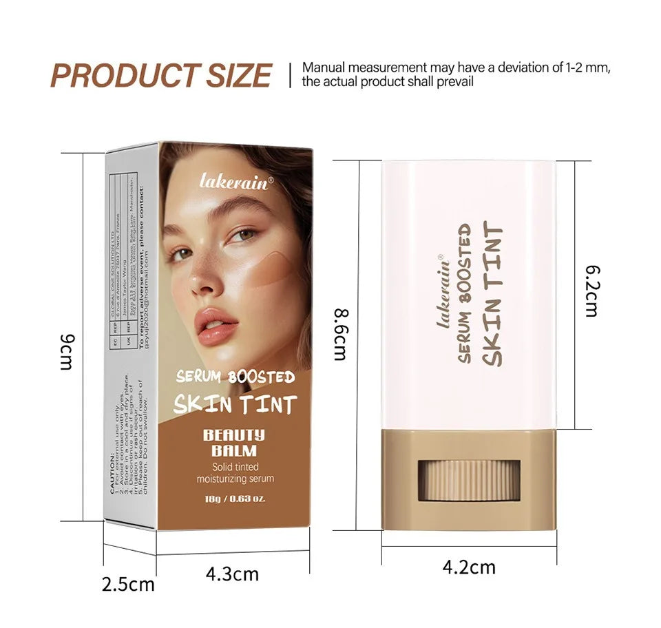 Foundation Stick Balm Skin Bronze Tint Eraser Smooth Plumper Zpaxo