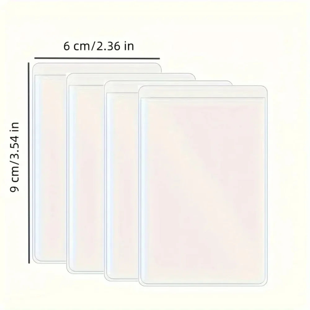 PVC Waterproof Transparent Card Holder Plastic Id Holders Case Zpaxo