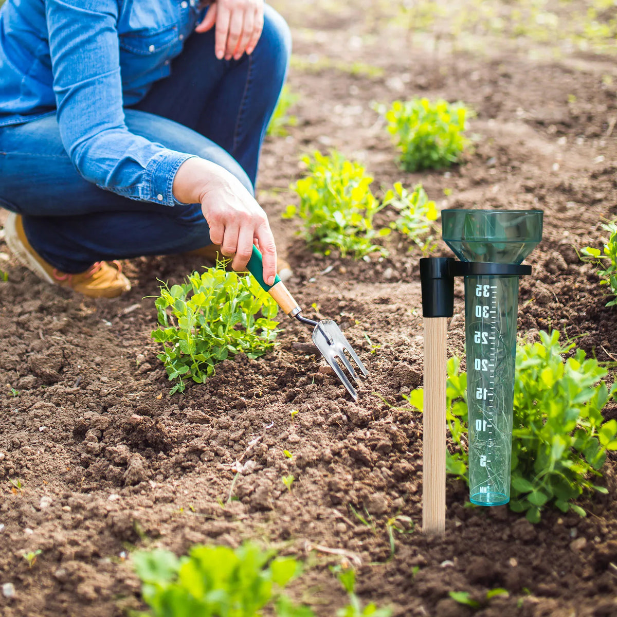 Rain Gauge Rainwater Meter Plastic Water Measurement Cup Tool Outdoor Zpaxo