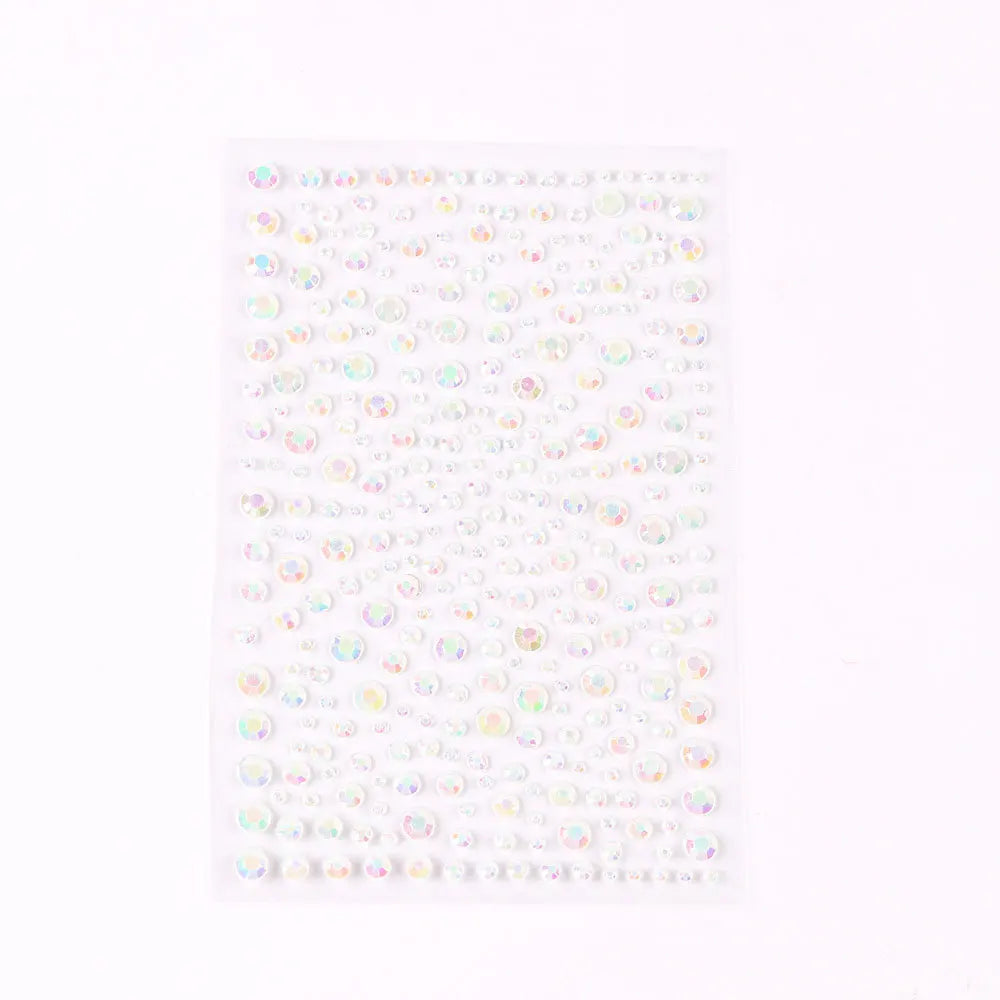 Mixed Size Eyeshadow Face Diamonds for Music Festival Halloween Party Jewelry Stickers Self Adhesive Fake Tattoo Nail Rhinestone Zpaxo C15