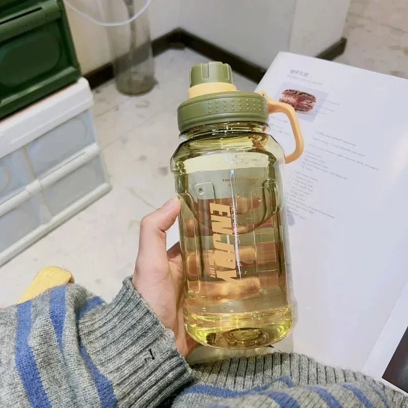 Sports Water Bottle Filter Large Capacity Leakproof Cold Drinks Ideal Zpaxo green-600ml 600ml-1000ml