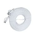 Cable CAT6 Flat Ethernet RJ45 Patch LAN CAT 6 Oxygen Copper Gigabit Zpaxo White 1.5m