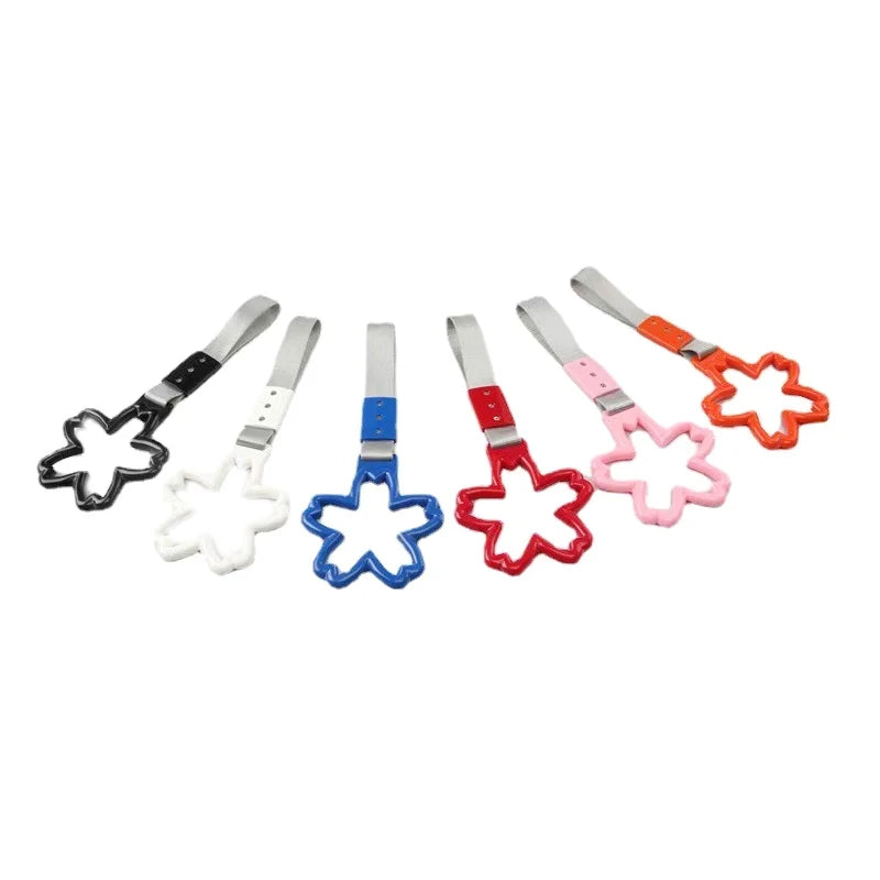 JDM Train Bus Handle Hand Strap Ring Heart Styling Drift Charm Auto Zpaxo