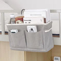 Storage Basket Hanging Rack Bed Remote Control Bookshelf Dormitory Zpaxo Gray