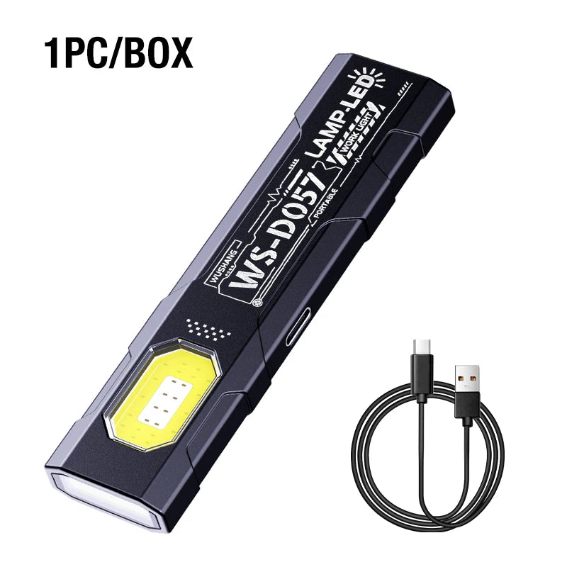 Multi Functional Work Light LED Magnetic Red Blue Flashing Mini Zpaxo 1pc black