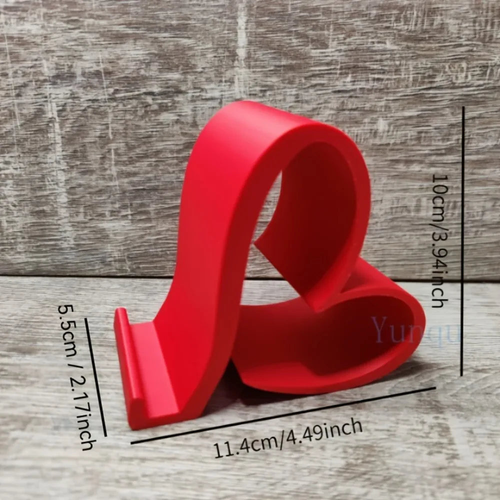 One Heart-shaped Phone Stand 3D Printed Universal Tablet Elegant Zpaxo