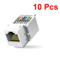 RJ45 Network Module Category 6 Socket Comprehensive Wiring CAT6 Zpaxo 10PCS
