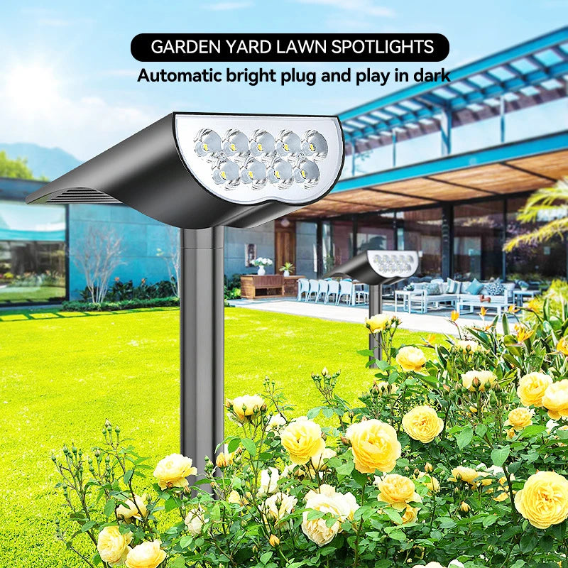 Solar Powered Tree Light Outdoor Dual-use Spotlight Landscape Zpaxo