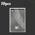 PVC Waterproof Transparent Card Holder Plastic Id Holders Case Zpaxo card holder 10PCS
