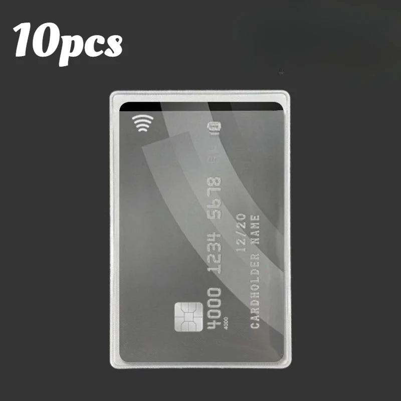 PVC Waterproof Transparent Card Holder Plastic Id Holders Case Zpaxo card holder 10PCS